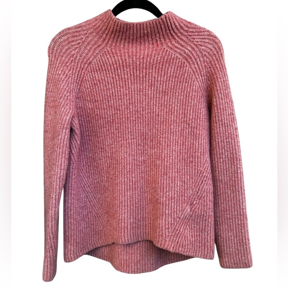 Madewell Northfield Wool Mock Neck Pink‎ Sweater